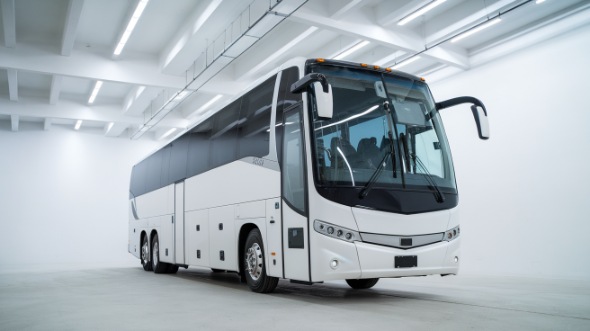 55 passenger charter bus corona