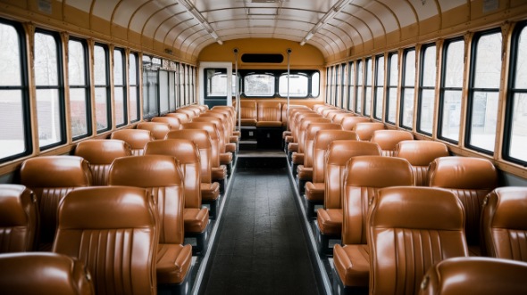 fontana school bus rental inside